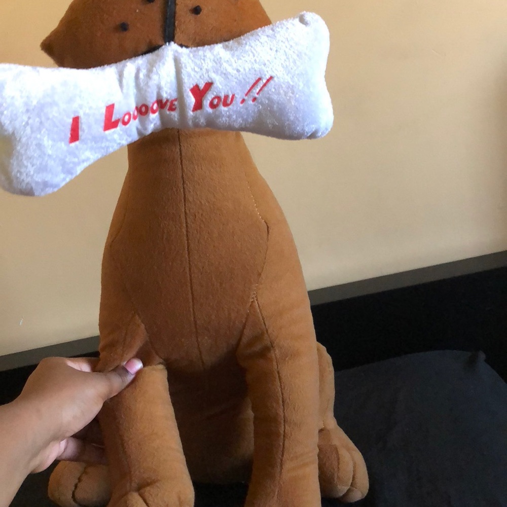 Tall ScoobyDoo Stuffed Animal That Says I Love You